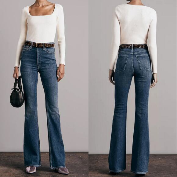 rag & bone Denim - Rag & Bone Casey High Rise Flare Jeans